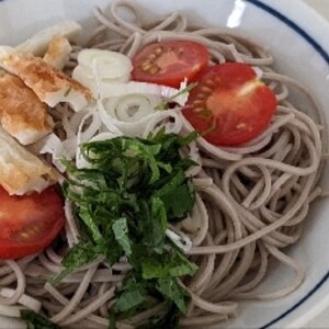 手元にある物で五目蕎麦